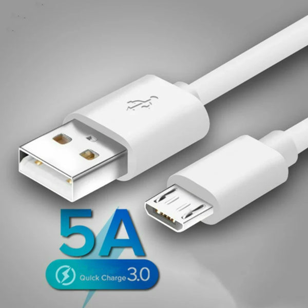 Cabo Micro USB 5A Fio de Carregamento Rápido