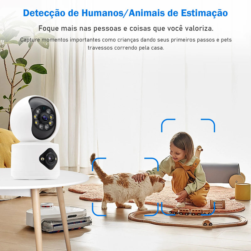 Câmera de segurança inteligente de WiFi para casa