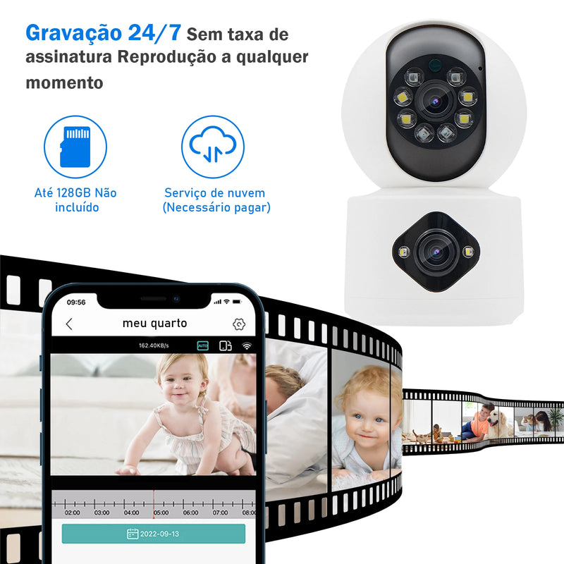 Câmera de segurança inteligente de WiFi para casa