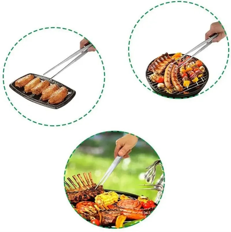 Pinças multifuncionais para churrasco