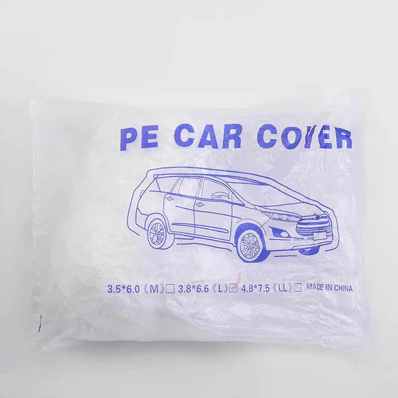 Capa de roupa de carro transparente descartável à prova de poeira à prova de chuva pintura transparente.