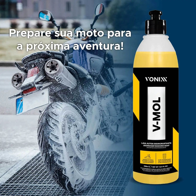 Produto Para Lavar Carro e Moto Shampoo Vonixx V-mol 500ml